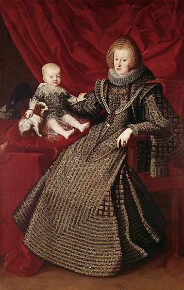 Maria Anna of Spain Holy Roman Empress 1634 possibly by Frans Luycx 1604-1668  Kunsthistorisches Museum Wien Vienna GG 3113